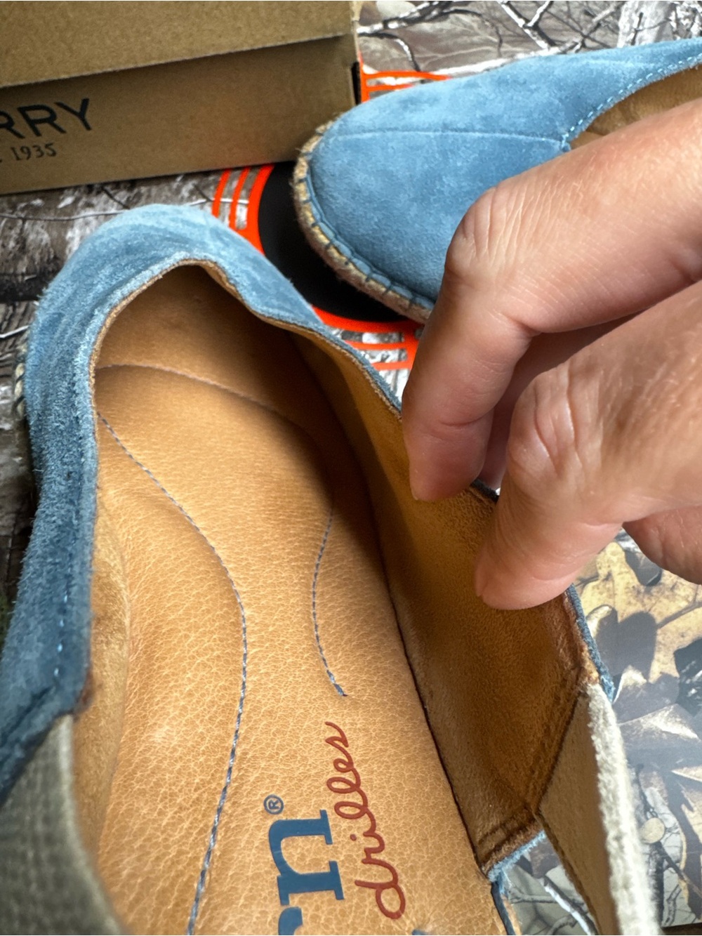 Born Suede Espadrille Slip-Ons in Blue size 9 VGUC - Picture 7 of 9